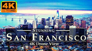 San Francisco 4k, California, USA 🇺🇸 | 4K Drone Footage