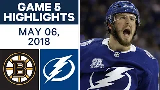 NHL Highlights | Bruins vs. Lightning, Game 5 - May 06, 2018