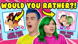 WE PLAYED THE MOST EXTREME *WOULD YOU RATHER* EVER FOR OUR *DREAM PETS*! w/ crush  ADOPT ME ROBLOX!