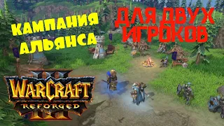 КАМПАНИЯ АЛЬЯНСА ДЛЯ ДВУХ ИГРОКОВ! - ПРОХОЖДЕНИЕ С ДРУГОМ!  - КООП В Warcraft III: Reforged