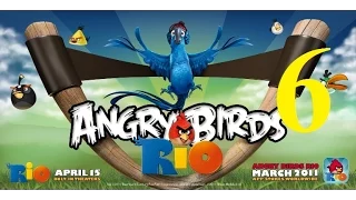 Angry Birds Rio 3 этап 1 - 4 уровень. Злые птички Рио. Прохождение, обзор