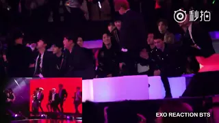 [Fancam] EXO & SUPER JUNIOR Reaction to BTS MIC DROP at MAMA in Hong Kong 2017 171201