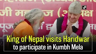 King of Nepal visits Haridwar to participate in Kumbh Mela