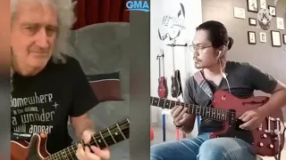 We Are The Champions, guitar duet with Brian May QUEEN 🇲🇾