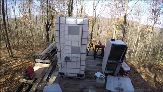 (Off-the-grid) Outdoor Shower Build IBC Water Totes