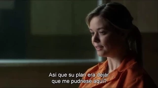 PLL – Emily, Spencer and Aria visits Alison DiLaurentis in jail SUBTITULADO 5x21 "Bloody Hell"