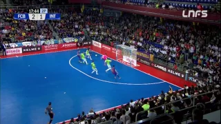 Paradas de Jesús Herrero en el FC Barcelona Lassa - Movistar Inter. 1Div, J26