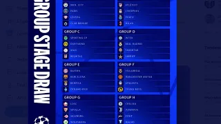 REAZIONE AI SORTEGGI DELLA CHAMPIONS LEAGUE 21/22 ( FASE A GIRONI)