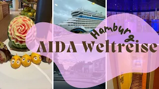 AIDA Weltreise 2023/24 - Abschied aus Hamburg VLOG 001