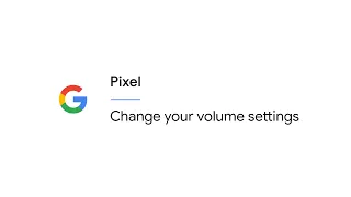 Change your volume settings