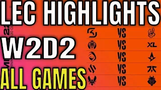 LEC Highlights ALL GAMES W2D2 Summer 2022 | Week 2 Day 2