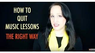 How to Tell Your Music Teacher You Want To Quit Lessons - End Music Lessons