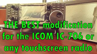 The BEST and lowest-cost modification for the ICOM IC-7300 or ANY touchscreen radio!