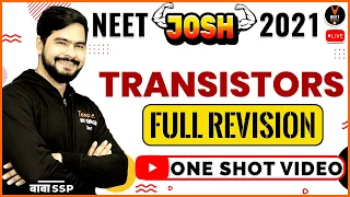 Transistor Class 12 Physics One Shot | NEET 2023 Preparation | NEET Physics | Sachin Sir