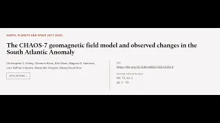 The CHAOS-7 geomagnetic field model and observed changes in the South Atlantic Anomaly | RTCL.TV