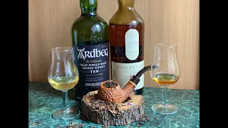 ARDBEG 10 vs. LAGAVULIN 16 - БИТВА торфяных виски + Табак Samuel Gawith Perfection