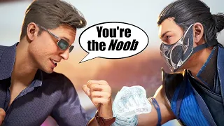 MK1 Johnny Cage Mocking other Fighters - Mortal Kombat 1 Intros