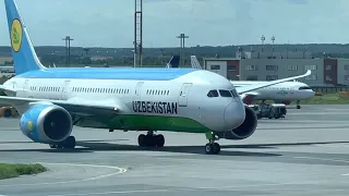 Boeing 787-8, UK-78703, НАК "Узбекистон хаво йуллари". Домодедово - Ташкент. HY-604