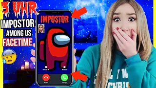 SCHREIBE & FACETIME niemals mit IMPOSTOR AMONG US 3 UHR nachts vor WEIHNACHTEN (kein WhatsApp PRANK)