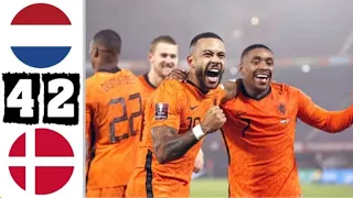 Netherlands vs Denmark 4-2 Extended Highlights & All Goals 2022