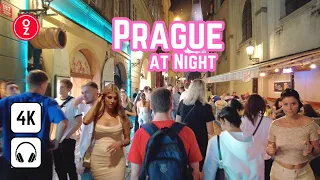 PRAGUE - Czech Republic 🇨🇿 4K Discovering Prague's Thrilling Nightlife Walking Tour Bars, Clubs