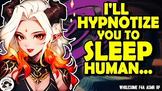 [Demon Hypnotizes You ASMR RP] 💤 You Summon a Sweet Demon Girl to Help You Sleep~! [F4A] [Binaural]