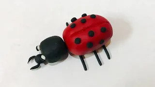 Clay ladybug 🐞 #craftzone #shorts
