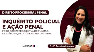 INQUÉRITO POLICIAL E AÇÃO PENAL | Profª. Carolina Máximo