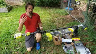 Is It Any Good? RYOBI 18V BRUSHLESS STRING TRIMMER Unboxing, Review, Test  Expand-It Weed Eater Head