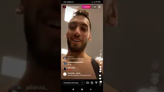 Hakan Calhanoglu live IG after sent Milan to the Champions league