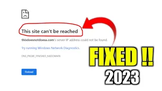Fix This site can't be reached Error In Chrome (2023)