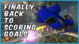 FINALLY BACK TO SCORING GOALS | CLEAN AIR DRIBBLE FLIP RESET | ROCKET LEAGUE GRAND CHAMPION 1V1