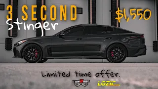NEW 2023 Kia Stinger GT2 runs 3’s with these two simple mods!