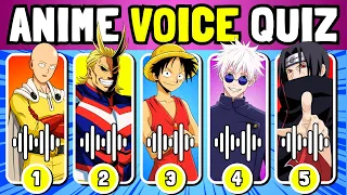 🔊 Guess The Voice Of The Most Popular Male Anime Characters | Anime Voice Quiz