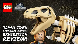LEGO 76940 T. Rex Dinosaur Fossil Exhibition REVIEW! LEGO Jurassic World 2021 Review | LEGO Dinosaur
