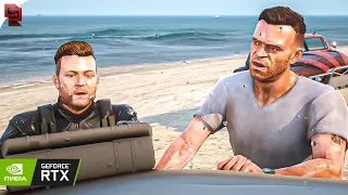 GTA V: 'Derailed' Mission RTX™ 3090 Gameplay [4k] Max Settings - QuantV Graphics MOD