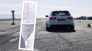 Fastest Audi RS6 in the world (1120 HP) 1/4 mile 9.769@232.78 km/h