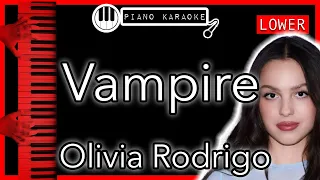 Vampire (LOWER -3) - Olivia Rodrigo - Piano Karaoke Instrumental