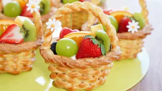 Mini Fruit Pie Recipe / Homemade Pie / Fruit basket pie / Special Lemon Cream