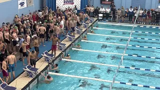 Brendan Whitfield anchors in 19.14 -  2023 VHSL Class 4 - 200 Free Relay