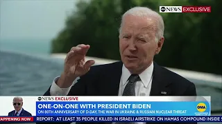 Exclusive: Biden tells ABC's David Muir US weapons will not be used to strike Moscow, Kremlin