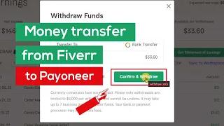 how to transfer money from Fiverr to Payoneer account | withdraw money to Fiverr