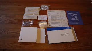 Coronavirus Covid-19 Rapid Antigen Test Kit unboxing Free on the NHS in England