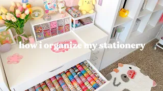 how i organize my stationery collection 🧸✨