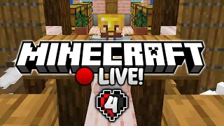 Time to risk our lives for better Minecraft gear! | Minecraft Half Hearted Hardcore [LIVE]