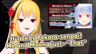Kaela's responds to Pekora and saying she and Moona are just "that"