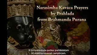 Narasimha Kavacha Stotra | Narasimha Chaturdashi | Abhisheka | ISKCON Bangalore