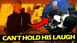 JAMES HETFIELD CAN'T HOLD HIS LAUGH LIVE (2022) #METALLICA