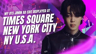 지민 JIMIN’s Billboard Ad at Times Square New York City, NY U.S.A. 🔥