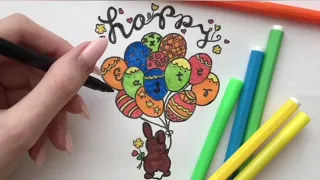 Как нарисовать Пасхального кролика/how to draw Easter bunny